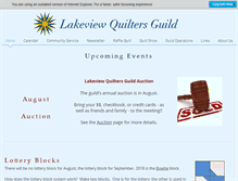Tablet Screenshot of lakeviewquiltersguild.org